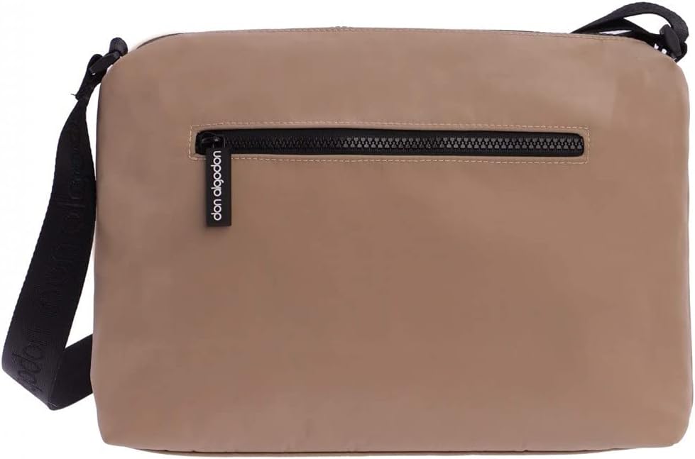 DON ALGODON - Bolso bandolera mujer - Bolso mujer - Bolsos bandolera mujer - Bolsos de mujer con 2 cremalleras exteriores - Bandolera Zita de Nylon