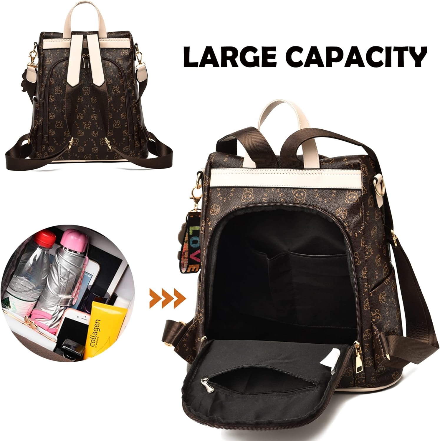 shepretty Mochila antirrobo Impermeable para Mujer,bag8864-0422